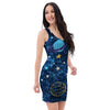 Constellation Star Galaxy Space Bodycon Dress-grizzshop