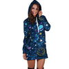 Constellation Star Galaxy Space Hoodie Dress-grizzshop