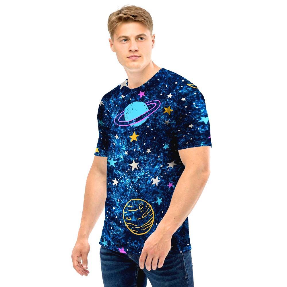 Constellation Star Galaxy Space Men T Shirt-grizzshop