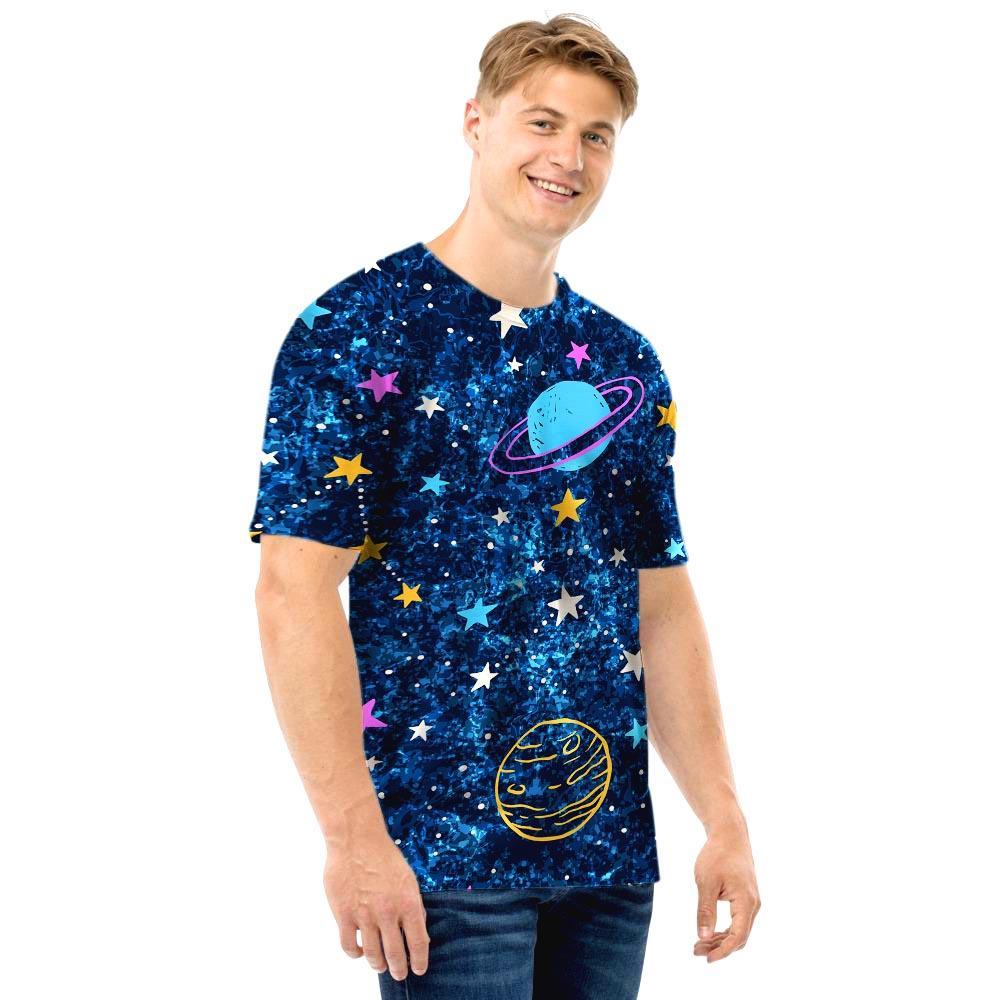 Constellation Star Galaxy Space Men T Shirt-grizzshop