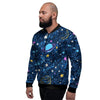 Constellation Star Galaxy Space Men's Bomber Jacket-grizzshop