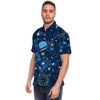 Constellation Star Galaxy Space Men's Short Sleeve Shirt-grizzshop