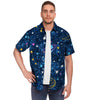 Constellation Star Galaxy Space Men's Short Sleeve Shirt-grizzshop