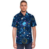 Constellation Star Galaxy Space Men's Short Sleeve Shirt-grizzshop