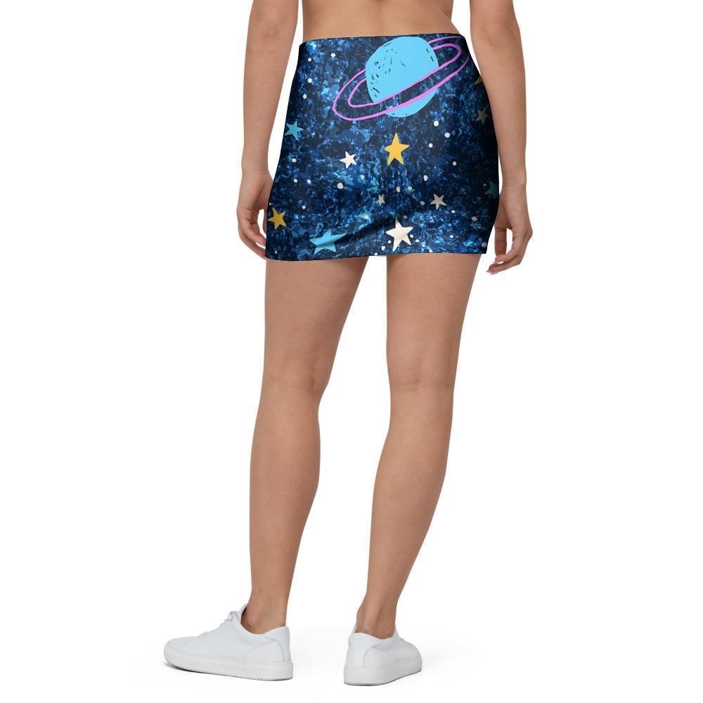 Constellation Star Galaxy Space Mini Skirt-grizzshop