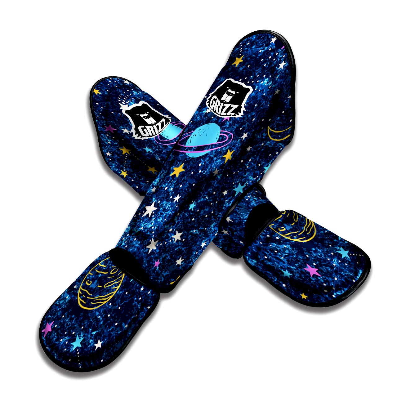 Constellation Star Galaxy Space Muay Thai Shin Guard-grizzshop