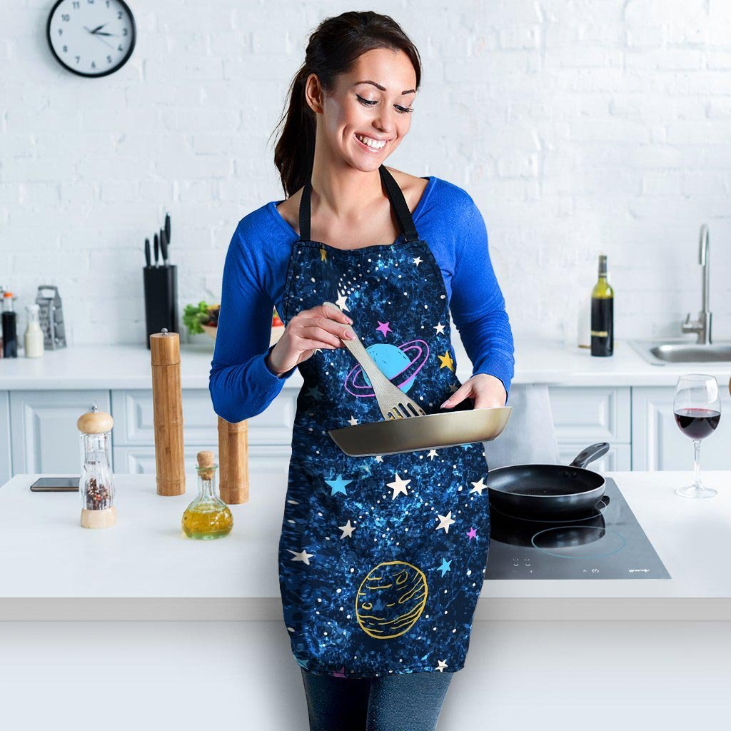 Constellation Star Galaxy Space Women's Apron-grizzshop