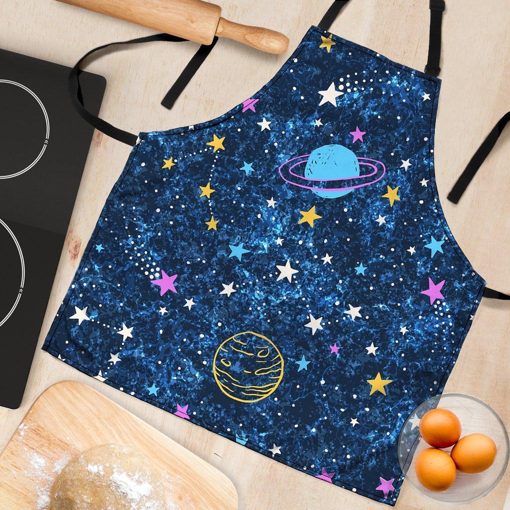 Constellation Star Galaxy Space Women's Apron-grizzshop