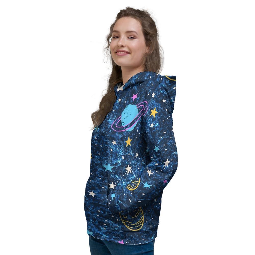 Constellation Star Galaxy Space Women's Hoodie-grizzshop