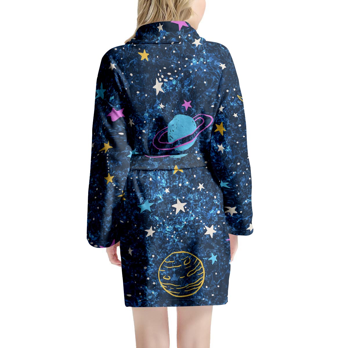 Constellation Star Galaxy Space Women's Robe-grizzshop