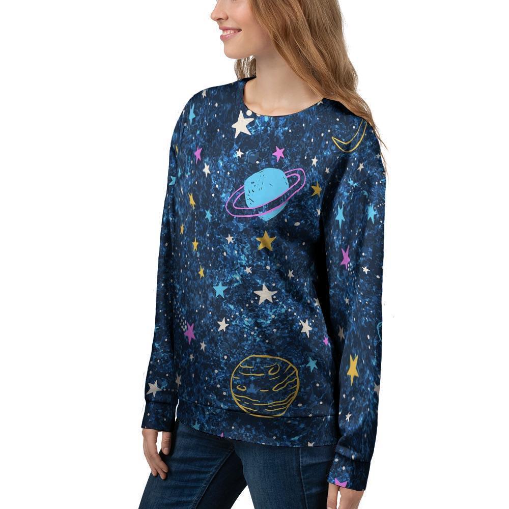 Constellation Star Galaxy Space Women's Sweatshirt-grizzshop