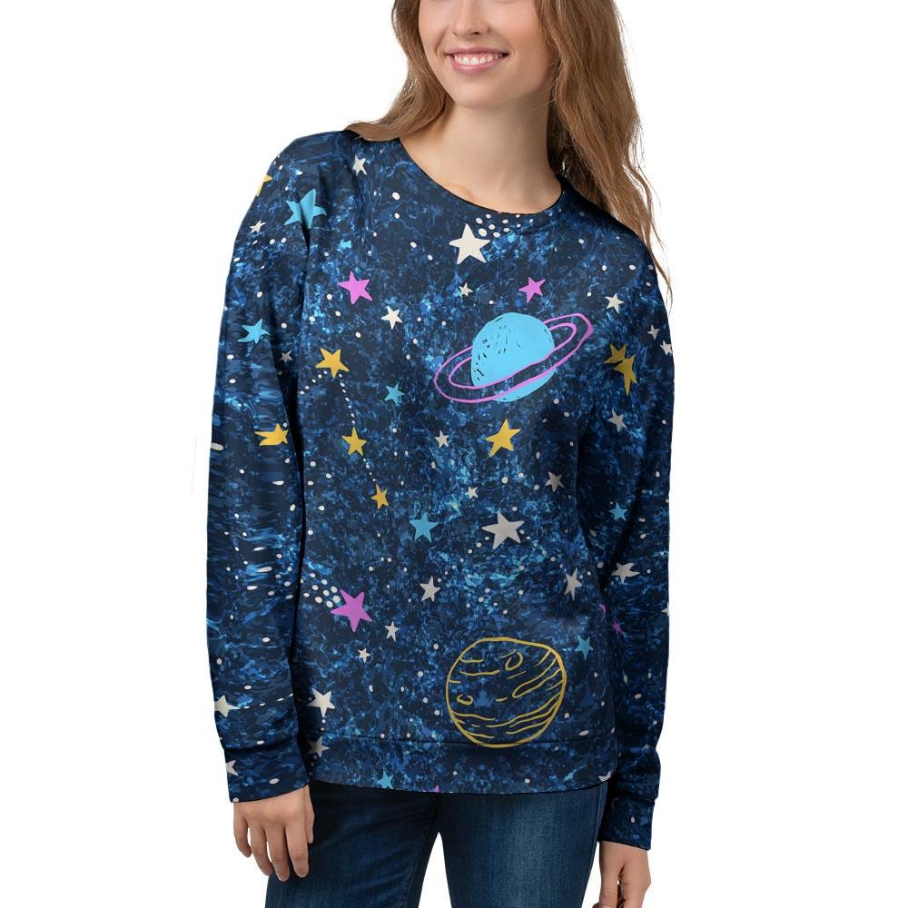 Constellation Star Galaxy Space Women's Sweatshirt-grizzshop