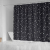 Constellation Star Print Pattern Bathroom Shower Curtain-grizzshop