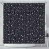 Constellation Star Print Pattern Bathroom Shower Curtain-grizzshop