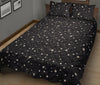 Constellation Star Print Pattern Bed Set Quilt-grizzshop