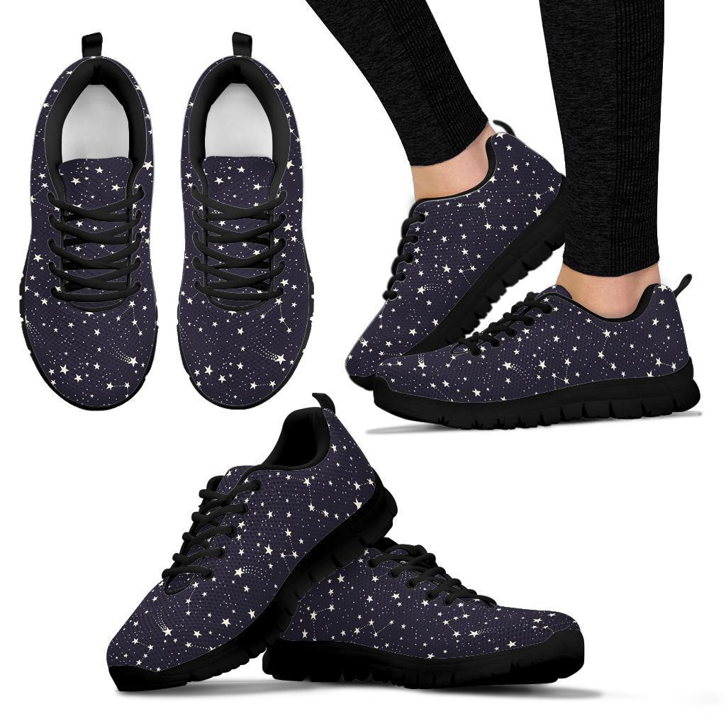 Constellation Star Print Pattern Sneaker Shoes For Men Women-grizzshop