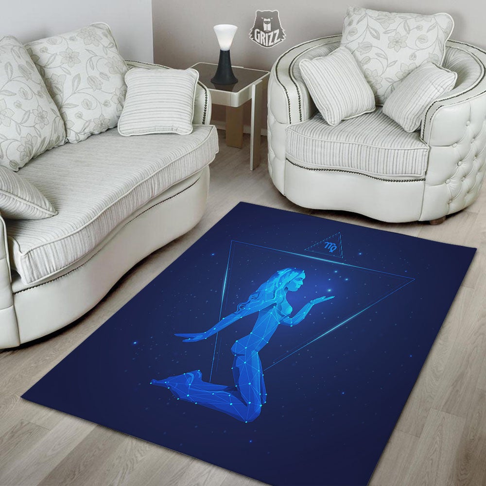 Constellation Virgo Print Floor Mat-grizzshop