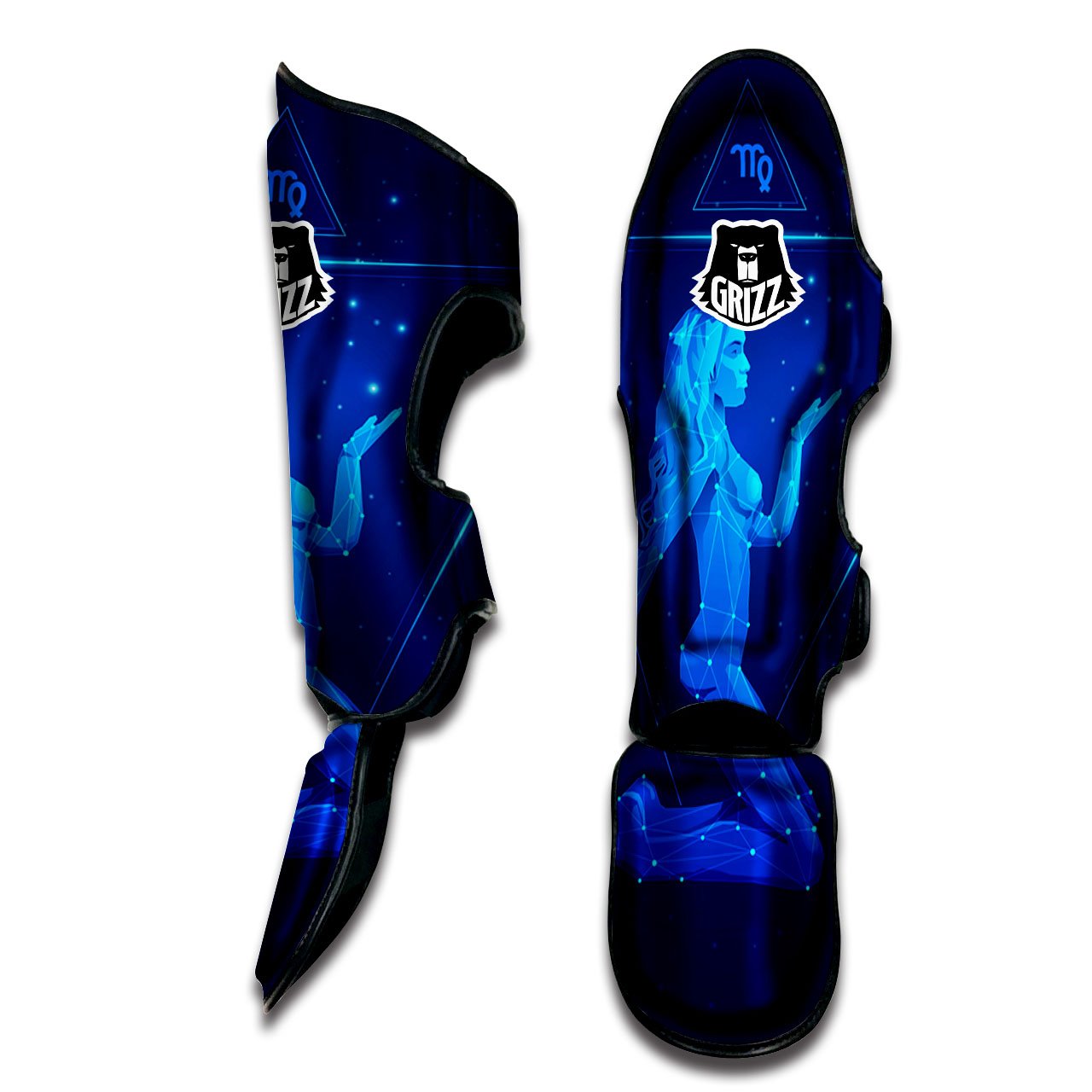 Constellation Virgo Print Muay Thai Shin Guards-grizzshop