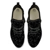 Constellation White And Black Print Black Athletic Shoes-grizzshop