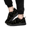 Constellation Zodiac Print Pattern Black Sneaker-grizzshop