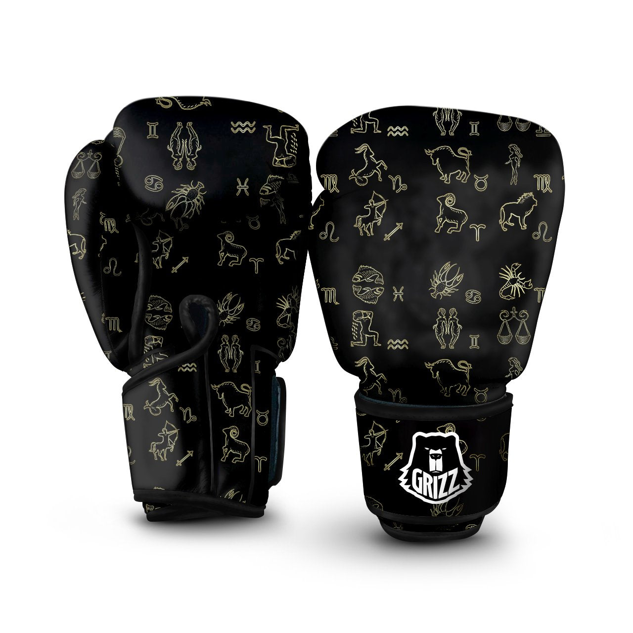Constellation Zodiac Print Pattern Boxing Gloves-grizzshop