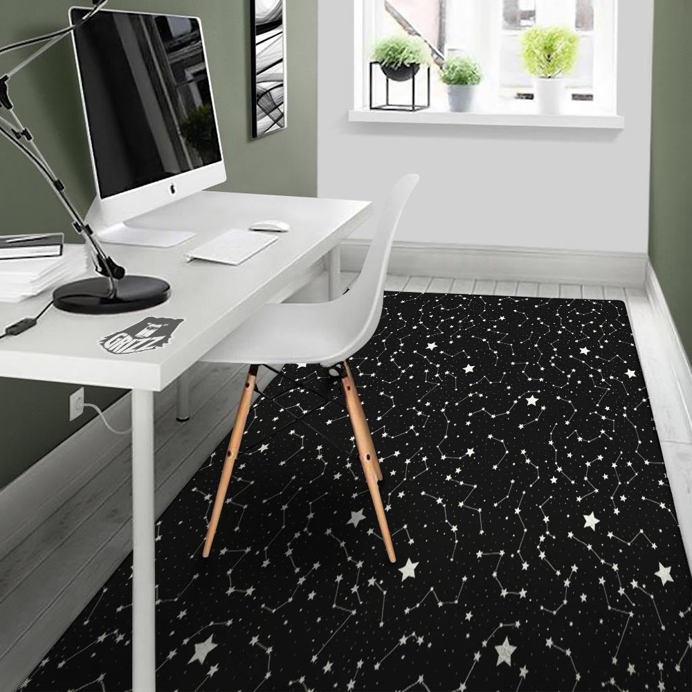 Constellations Star Print Pattern Floor Mat-grizzshop