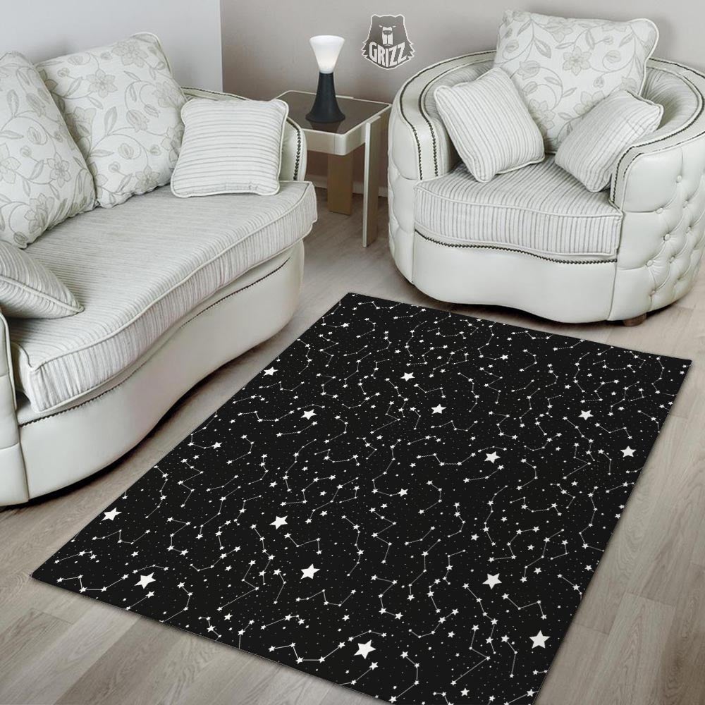 Constellations Star Print Pattern Floor Mat-grizzshop