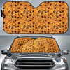 Cookie Biscuit Pattern Print Car Sun Shade-grizzshop