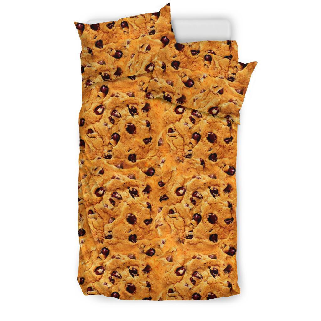 Cookie Biscuit Pattern Print Duvet Cover Bedding Set-grizzshop