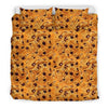 Cookie Biscuit Pattern Print Duvet Cover Bedding Set-grizzshop