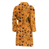 Cookie Biscuit Pattern Print Men Long Robe-grizzshop