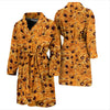 Cookie Biscuit Pattern Print Men Long Robe-grizzshop