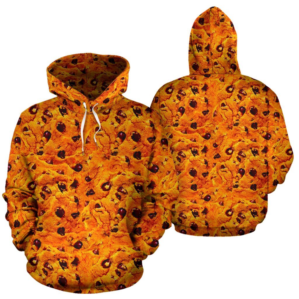 Cookie Biscuit Pattern Print Men Women Pullover Hoodie-grizzshop