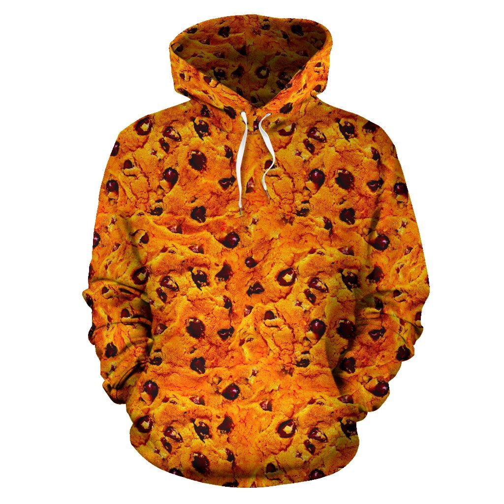 Cookie Biscuit Pattern Print Men Women Pullover Hoodie-grizzshop