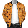 Cookie Biscuit Pattern Print Men's Bomber Jacket-grizzshop
