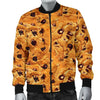 Cookie Biscuit Pattern Print Men's Bomber Jacket-grizzshop