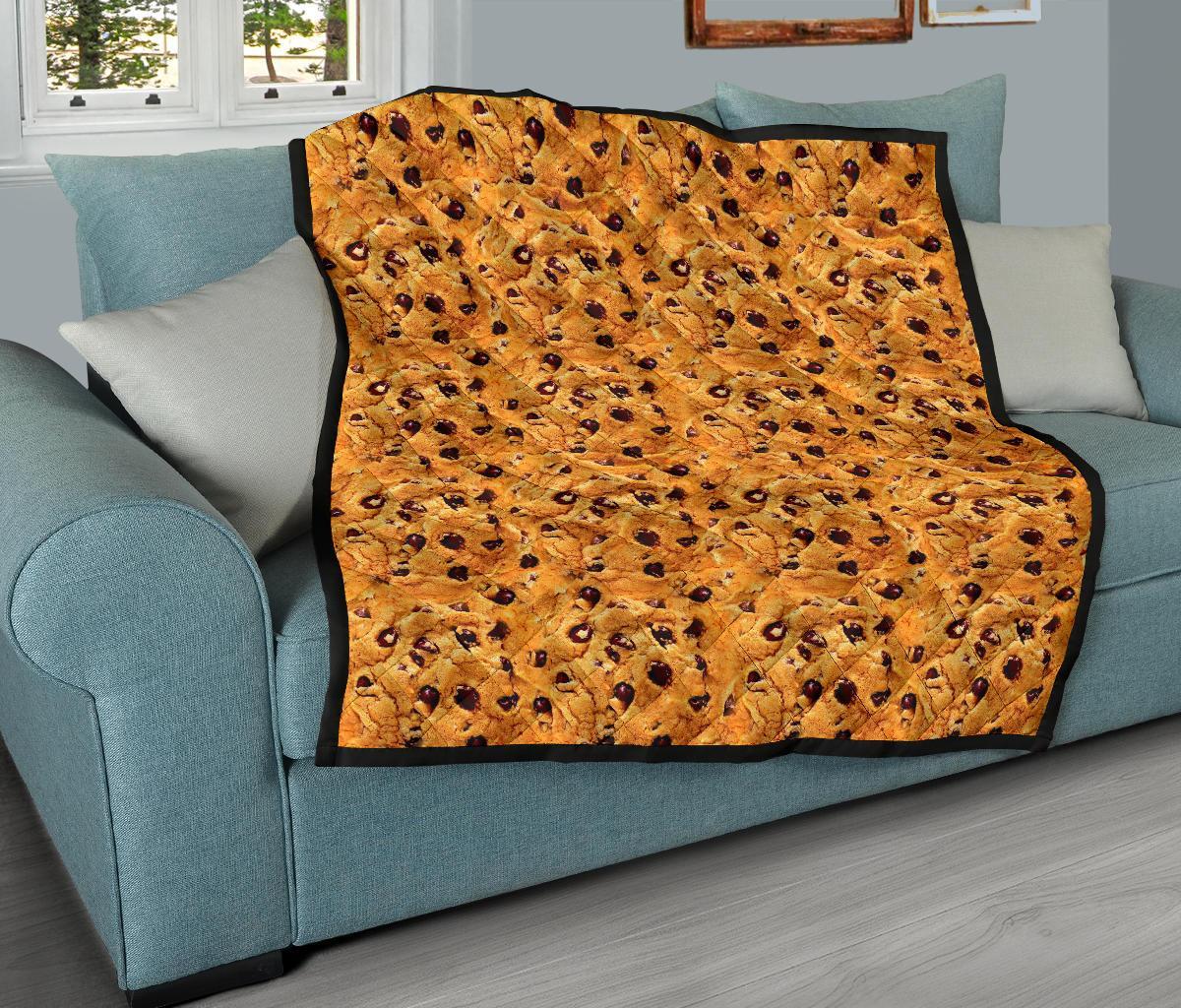 Cookie Biscuit Pattern Print Quilt-grizzshop