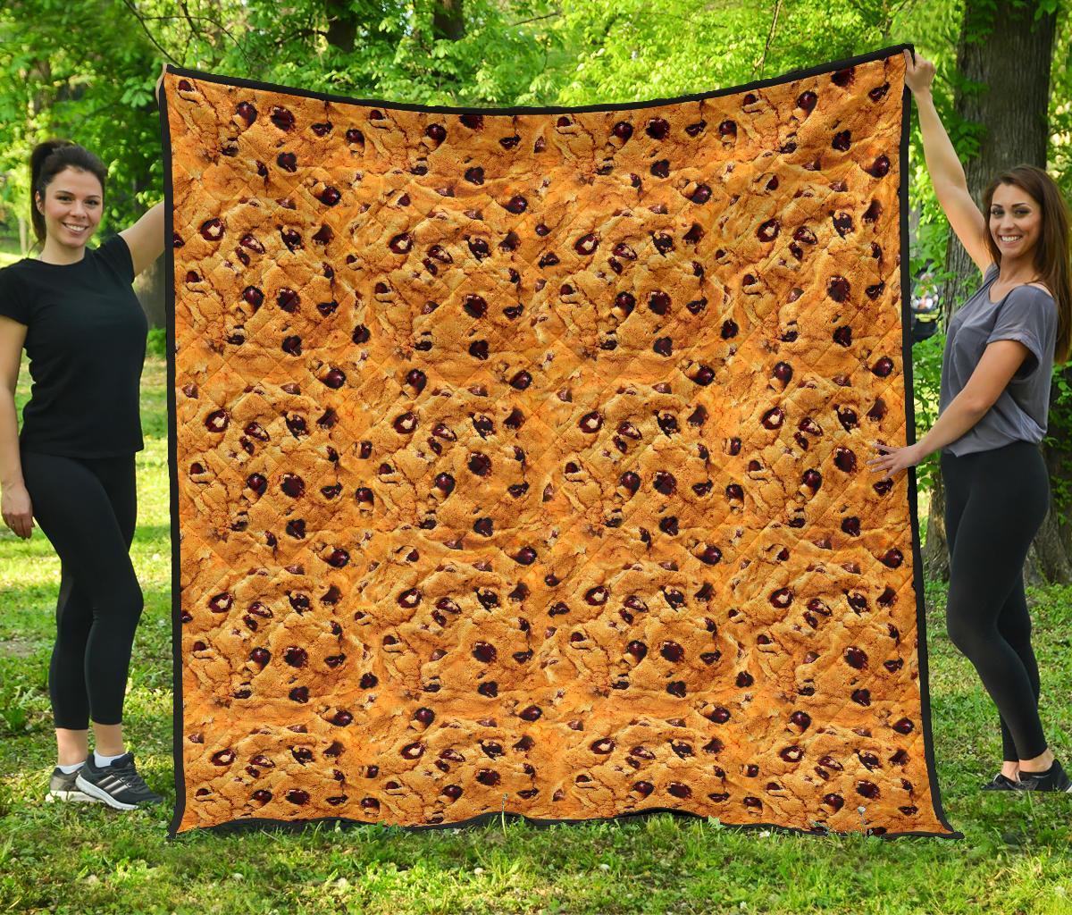 Cookie Biscuit Pattern Print Quilt-grizzshop