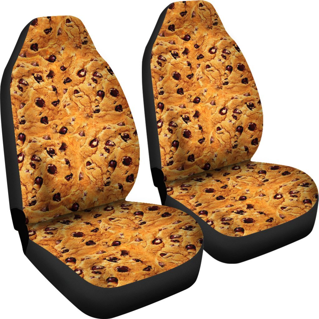 Cookie Biscuit Pattern Print Universal Fit Car Seat Covers-grizzshop