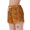 Cookie Biscuit Pattern Print Women's Shorts-grizzshop