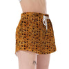 Cookie Biscuit Pattern Print Women's Shorts-grizzshop