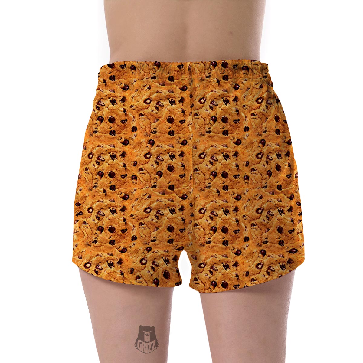 Cookie Biscuit Pattern Print Women's Shorts-grizzshop