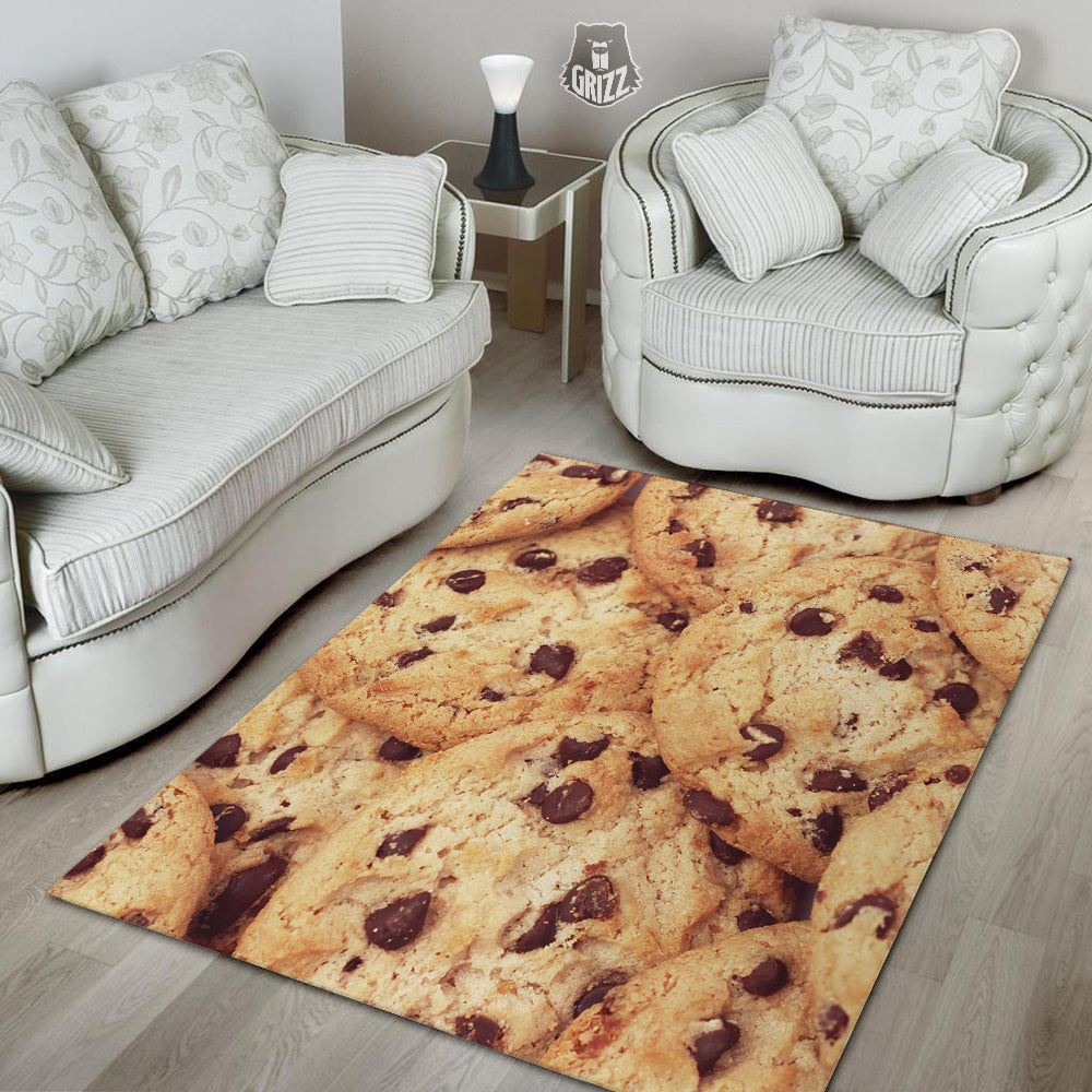Cookie Chocolate Chip Print Floor Mat-grizzshop
