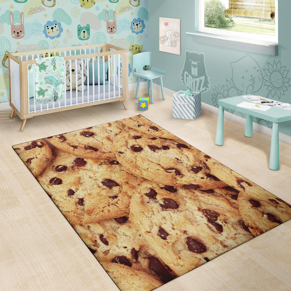 Cookie Chocolate Chip Print Floor Mat-grizzshop
