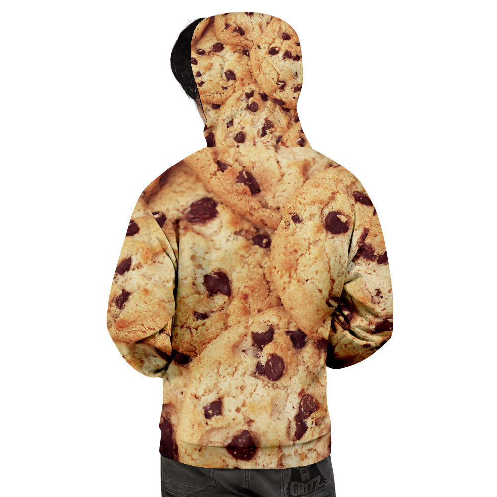 Cookie Chocolate Chip Print Men's Hoodie-grizzshop