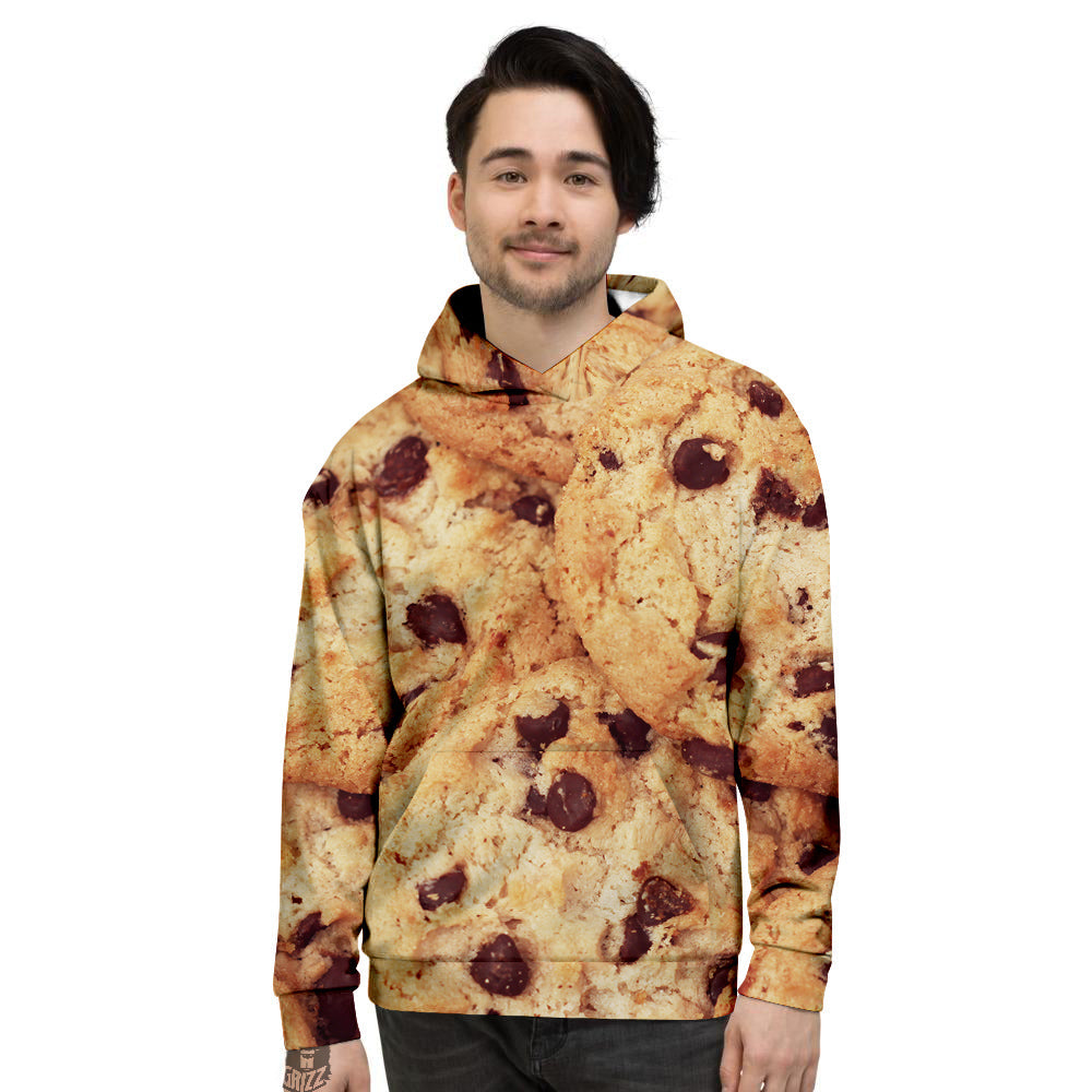 Cookie Chocolate Chip Print Men's Hoodie-grizzshop