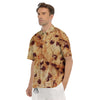 Cookie Chocolate Chip Print Men's Short Sleeve Shirts-grizzshop