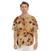 Cookie Chocolate Chip Print Men's Short Sleeve Shirts-grizzshop