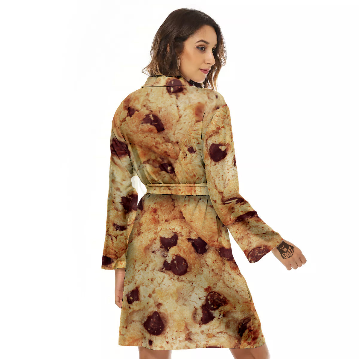 Cookie Chocolate Chip Print Women's Robe-grizzshop