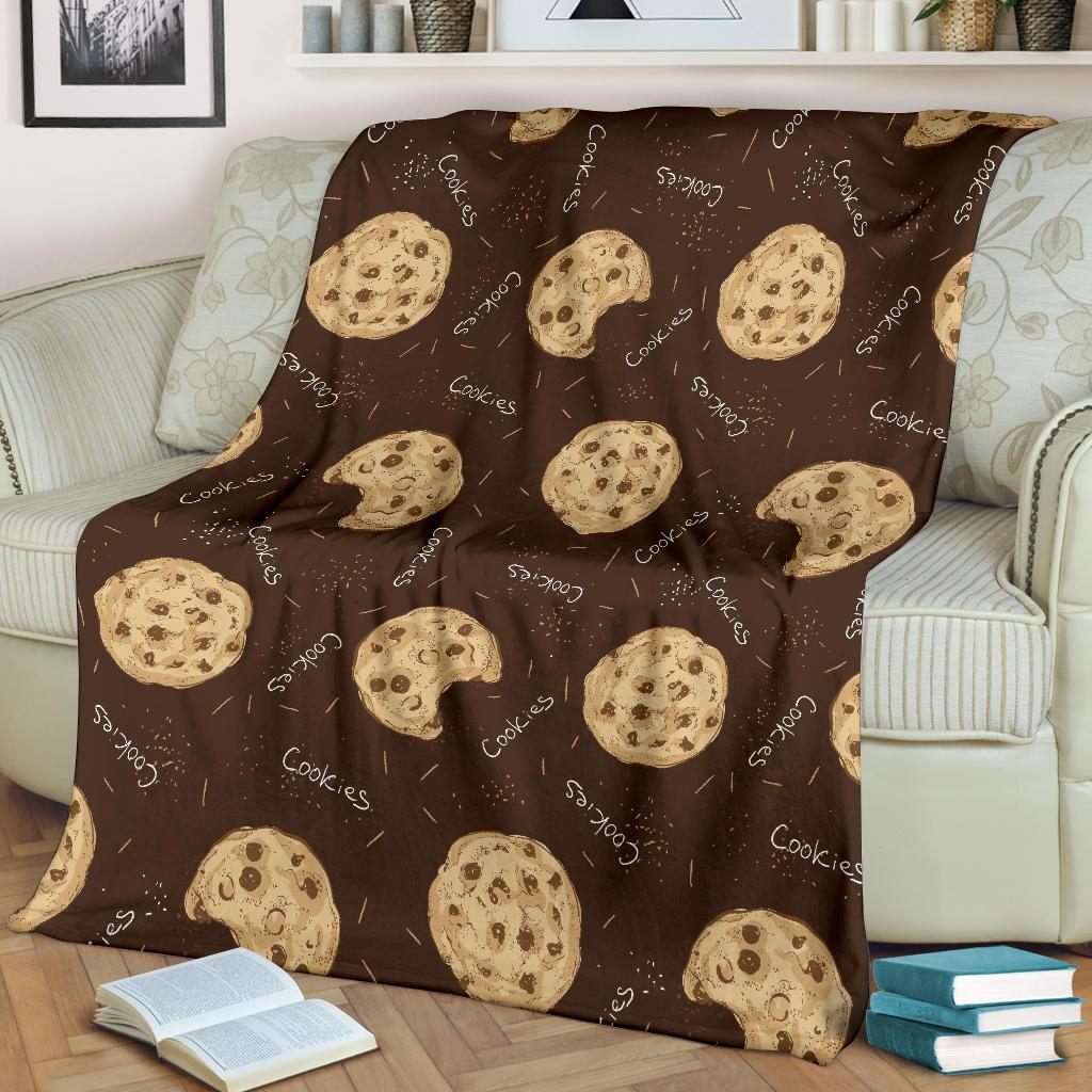 Cookie Pattern Print Blanket-grizzshop